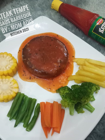 Resep Steak Tempe Saus Barbeque (Ekonomis Tapi Rasa Mewah 😁) yang Enak Banget