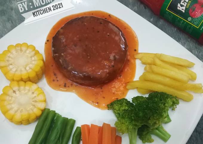 Steak Tempe Saus Barbeque (Ekonomis Tapi Rasa Mewah 😁)