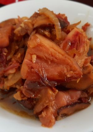 Foto resep Ayam asap masak kecap