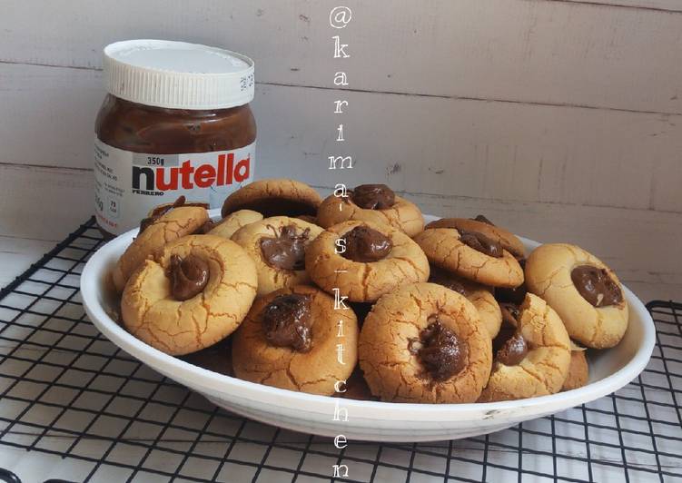 Nutella filled butter cookies