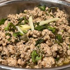 Ground chicken karahi A picture of Ground chicken karahi.