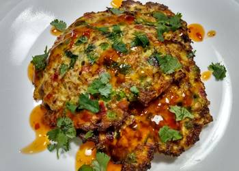 Unique Cuisine Filipino pork torta with chili maple sauce Delicious Nutritious