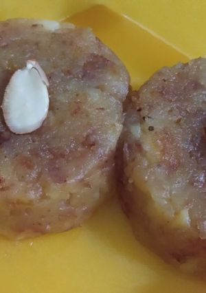 A picture of Potato halwa.