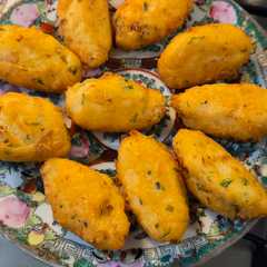 Una foto de Pasteles de bacalao