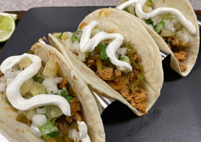 Pineapple Salsa Pork Tacos recipe main photo