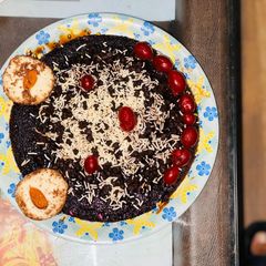 A picture of Eggless Chocolate Cake.