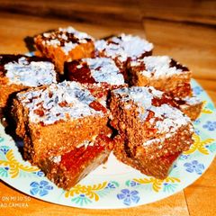 A picture of Peanut Chocolate Burfi.