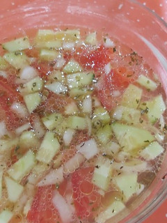 Una foto de Ensalada fresca de pepino