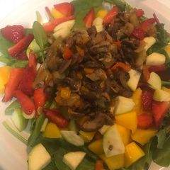 Alkaline Mushroom Salad A picture of Alkaline Mushroom Salad.