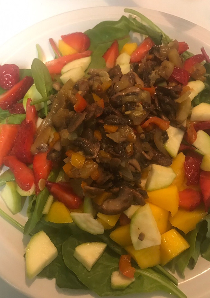A picture of Alkaline Mushroom Salad.
