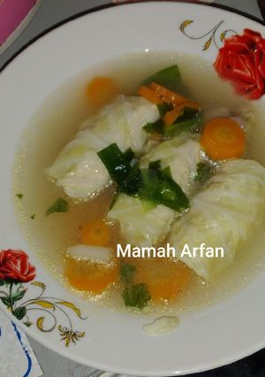 Foto resep Sup Kol Gulung isi Ayam
