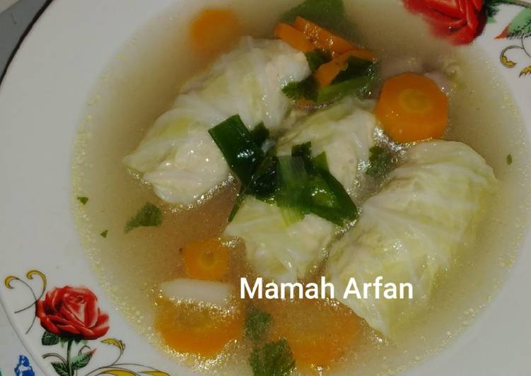 Sup Kol Gulung isi Ayam