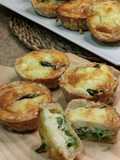 Miniquiches de espárragos y queso Brie (Thermomix)