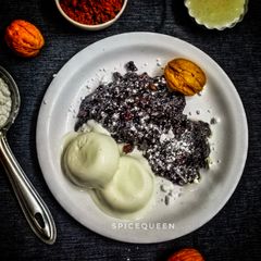 A picture of Chocolate Sponge Pudding with Fudge Sauce.