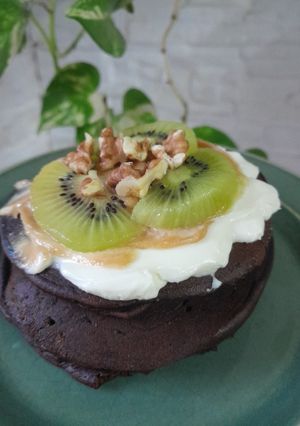 Una foto de Hotcakes de chocolate