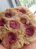 Galletota de Salvado sabor limón con frutillas