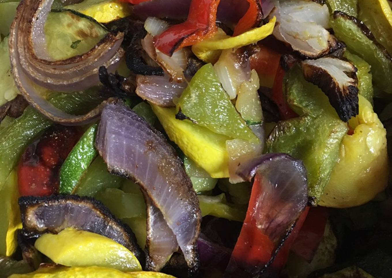 Light grilled vegetables