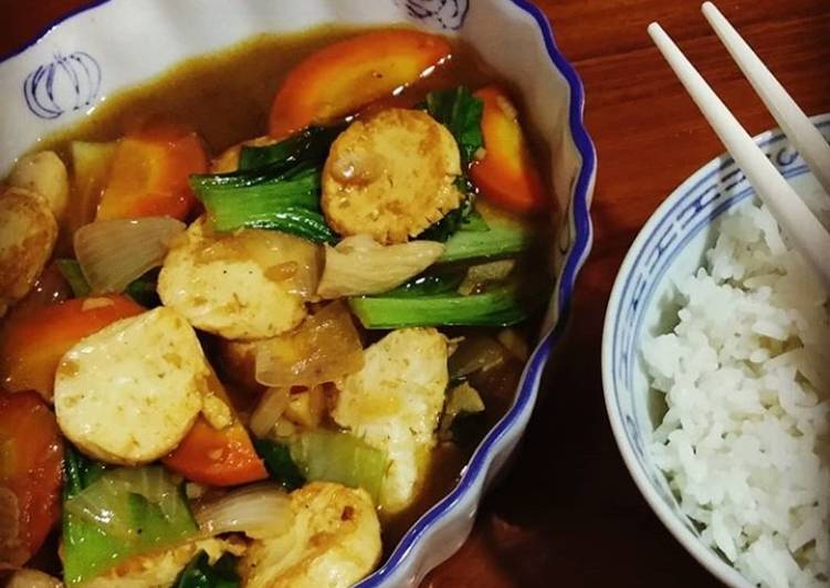 Cara Gampang Menyiapkan Sapo Tahu cah Sayur, Sempurna