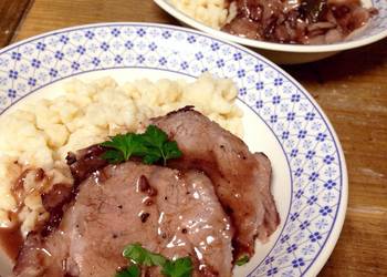 Fresh, Serving Recipe Pork Sauerbraten Swabian Style Delicious Simple