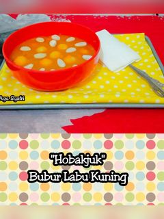 Foto resep Hobakjuk (bubur labu kuning)
