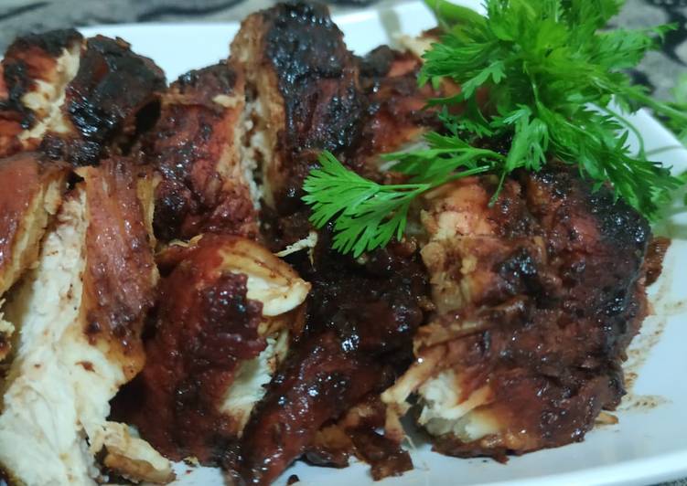Resep @GURIH Ayam bakar teflon rasa charsiu menu masakan sehari hari