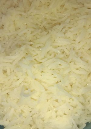 A picture of Plain rice.