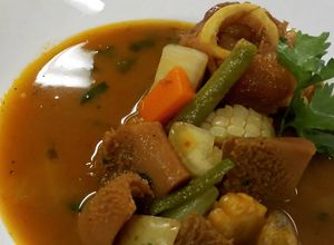 Una foto de Sopa de mondongo