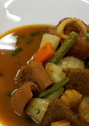 Una foto de Sopa de mondongo