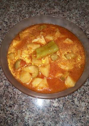 صورة لوصفة بطاطا بصوص حمراء