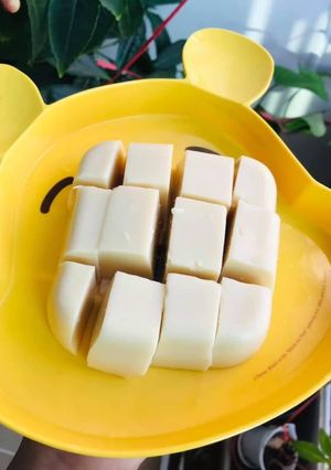 Hình của món Đậu hủ từ đậu gà cho bé ăn dặm.