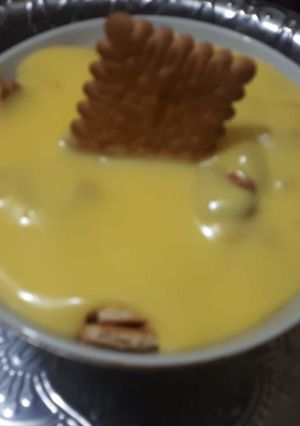 صورة لوصفة كاسترد بالبسكت 🍽