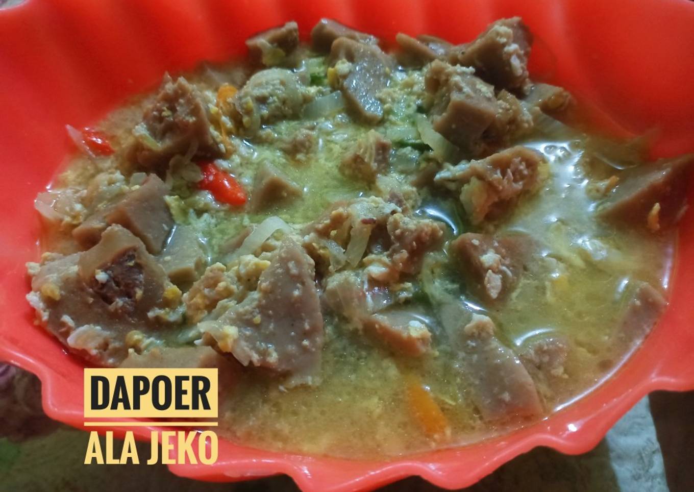 Semur TeSo (Telur Bakso) Ala Jeko