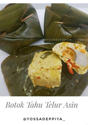 Foto resep Botok Tahu Telur Asin