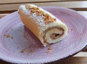 Una foto de Bracito relleno de crema de speculoos y chocolate blanco