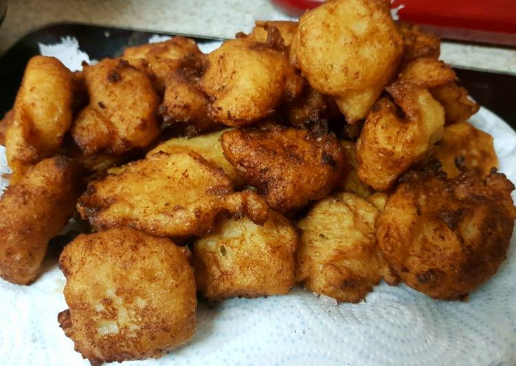 Steps to Make Quick My Battered sausage meat and mashed potato balls
