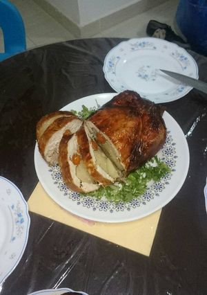 صورة لوصفة دجاجة محشية بدون عظم
