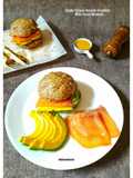 Smoked Salmon Avocado Sandwich With Honey Mustard