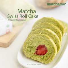 รูปของ Matcha Swiss Roll Cake