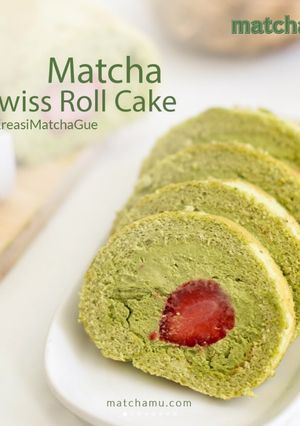 Foto resep Matcha Swiss Roll Cake