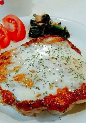 Foto resep Simple Chicken Steak dengan toping Keju tanpa minyak