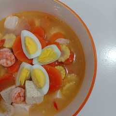 A picture of Sup Wortel Udang.