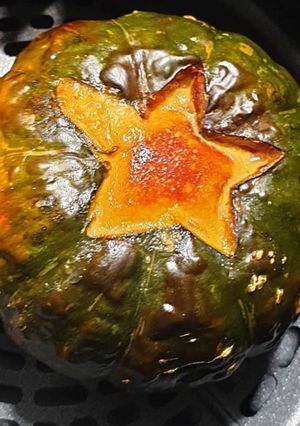รูปของ Custard ฟักทองญี่ปุ่น ด้วย Airfryer
