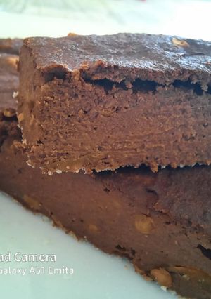 Una foto de Brownie keto de berenjena