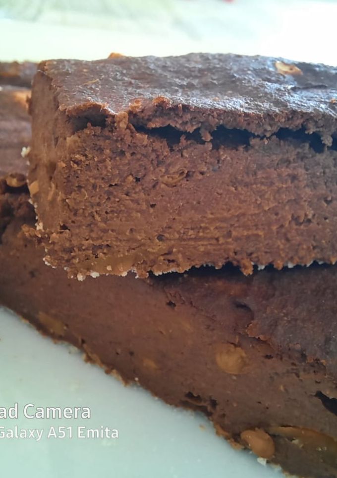 Una foto de Brownie keto de berenjena