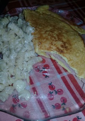 Una foto de Omelette de jamón y queso