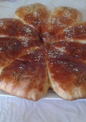 صورة لوصفة خبز الدار على شكل زهرة