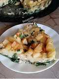 Spinach and Potato Gratin