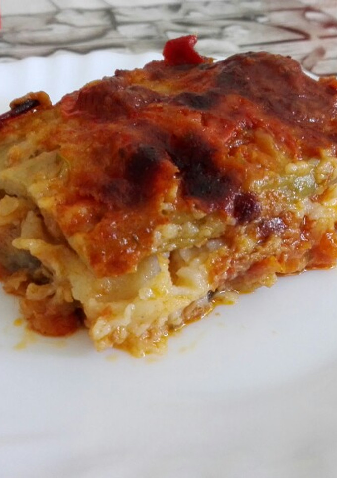 Una foto de Lasaña de 🍆 con Ragout Italiano de Jordi Cruz