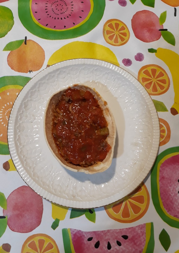 Una foto de Barquitas con carne picada y verduras
