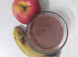 Hình của món Sinh tố cacao chuối táo.